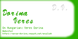 dorina veres business card